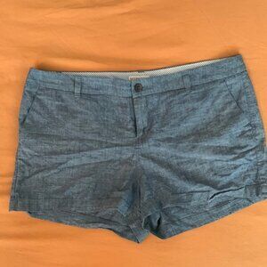 merona chambray shorts size 14 like new